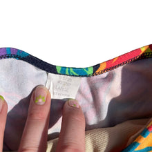 Load image into Gallery viewer, Vintage 80s 90s Multicolored Rainbow Tropical Bikini Swimsuit L
