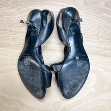 Load image into Gallery viewer, Sigerson Morrison Black Sandal Kitten Heel Size 9
