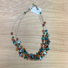 Load image into Gallery viewer, y2k Jewel-Toned Beaded Multi-Strand Necklace
