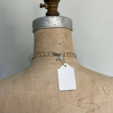 Load image into Gallery viewer, Express y2k Silver tone Beachy Dangle Chain Teardrop Gem Statement Necklace
