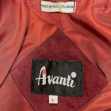 Load image into Gallery viewer, Vintage 80s Avanti Cropped Bolero Blazer Jacket Suede Rust Colored Sz 6
