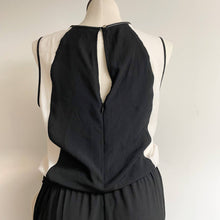 Load image into Gallery viewer, NWT Ann Taylor Black White Classic Sleeveless Jumpsuit Sz 16P

