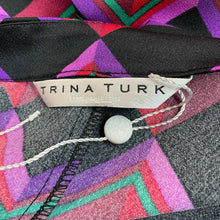 Load image into Gallery viewer, Modern Trina Turk Plus Size Blouse Geometric Print 3/4 Sleeve
